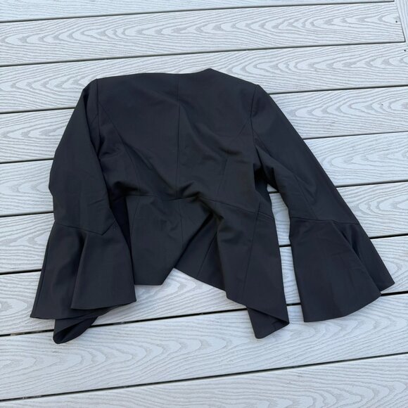New The Limited Stretch Black Suit Blazer Jacket Coat Size 12 Open Front NWT - Picture 3 of 8